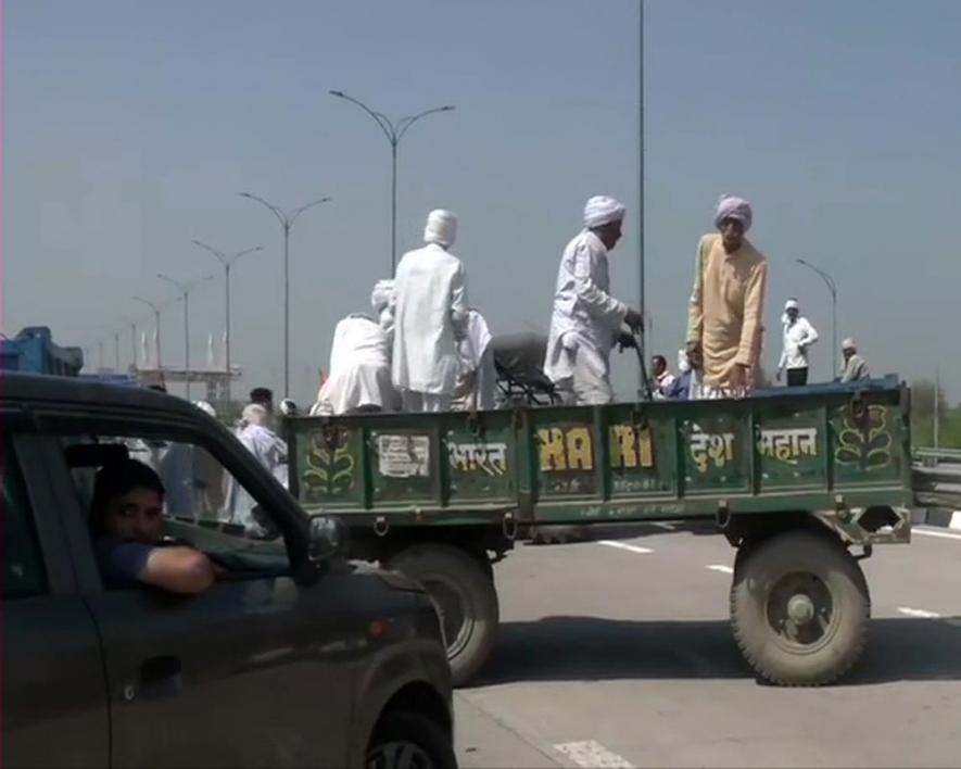 100 Days: Farmers Protesting Agri Laws Block KMP Expressway in Haryana