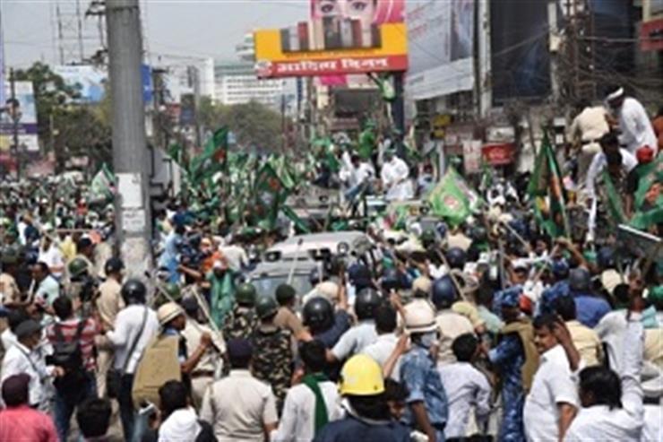 Bihar: Dozens of RJD Workers Injured in Police Lathicharge on Protest March Demanding Jobs