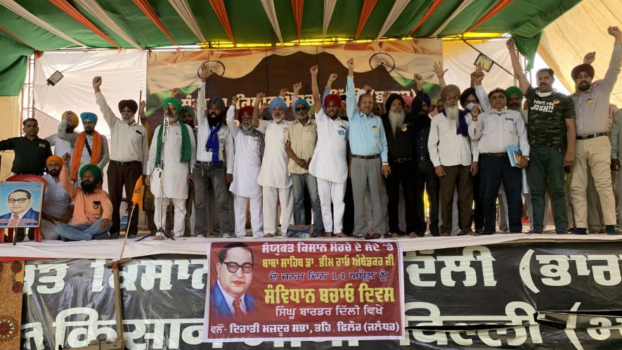 Ambedkar Jayanti at Farmers Protests