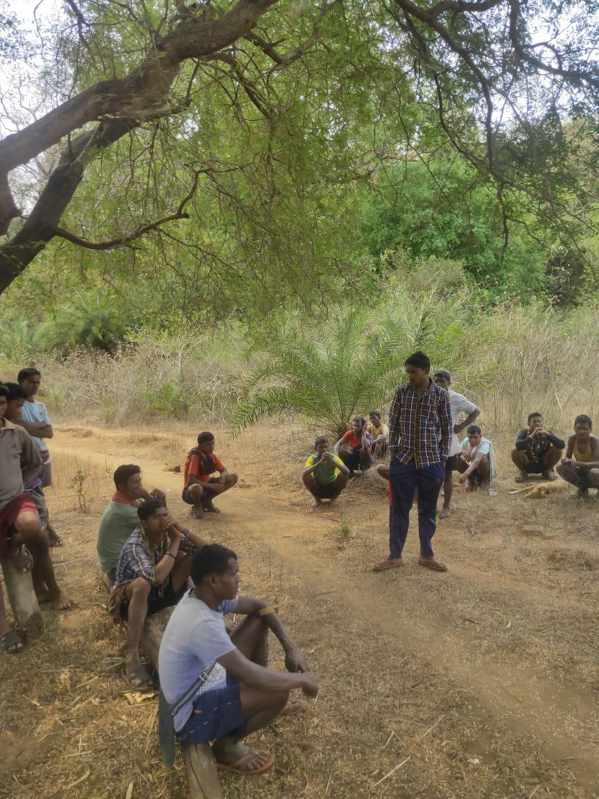 Villagers taking time off from Maoist allegations, surrenders, and all the unfulfilled government's promises of job, houses, a better life, etc. 