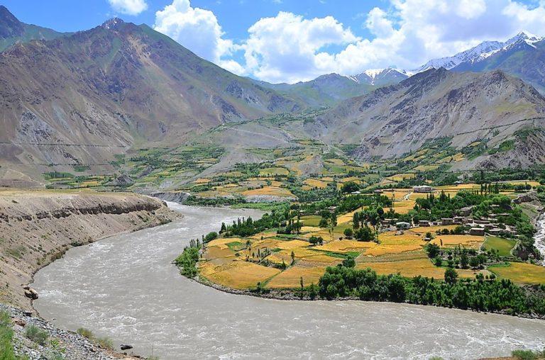 1300-km long Tajik-Afghan border runs through difficult and dangerous terrain and is a major drug crossing area (File photo)