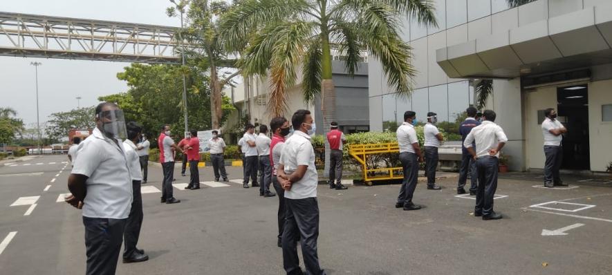 Caption: Lunch boycott at Ford