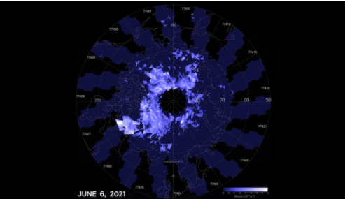 Man-made Climate Change Cooling and Contracting Mesosphere