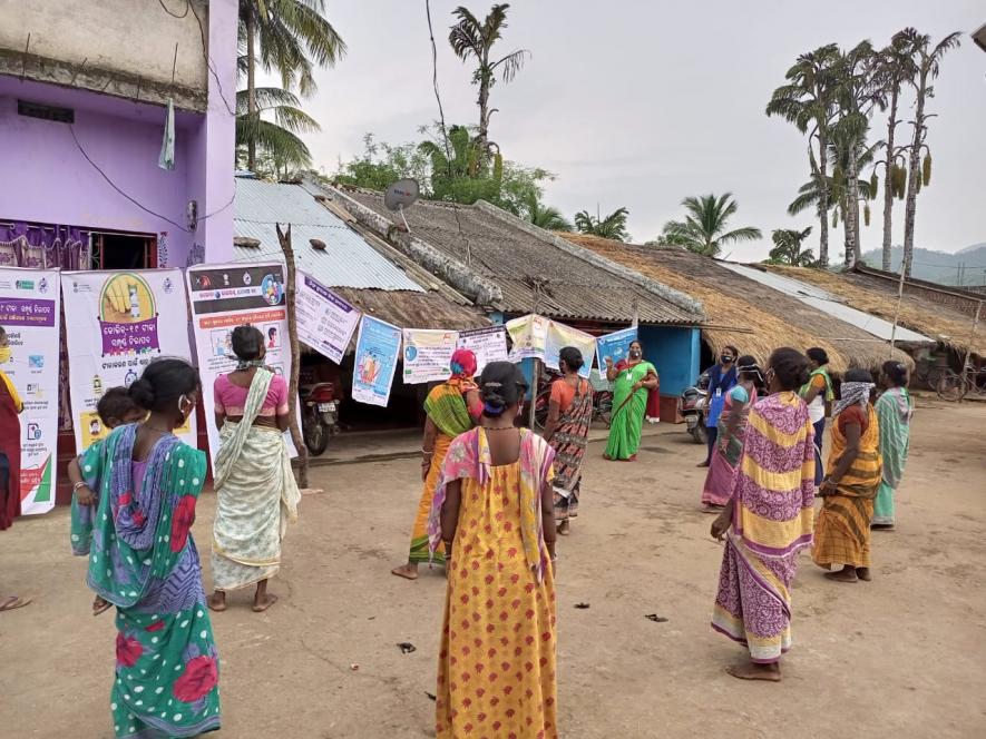 COVID-19 vaccine awareness drive by ASHA workers in Odisha's tribal areas