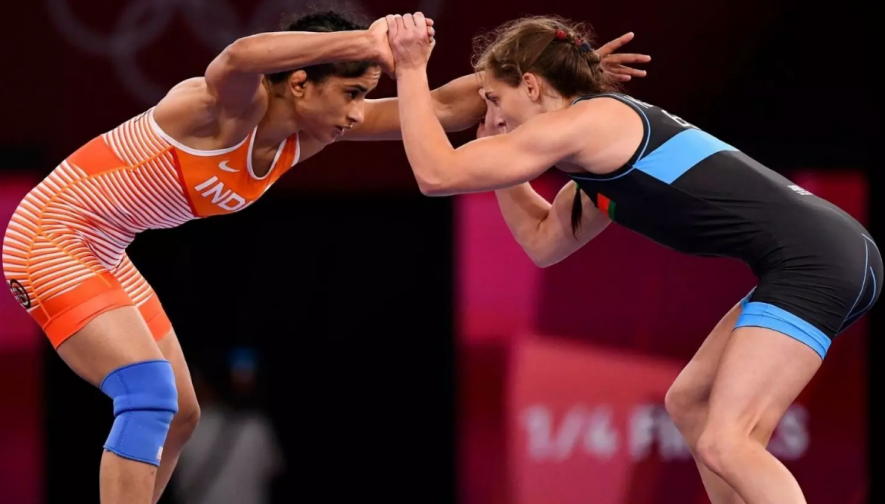 Wrestler Vinesh Phogat at Tokyo Olympics