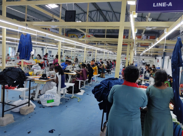 Women at Sewing section