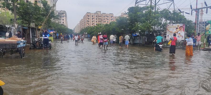 In the Perumbakkam resettlement colony. Image courtesy: Gavaskar