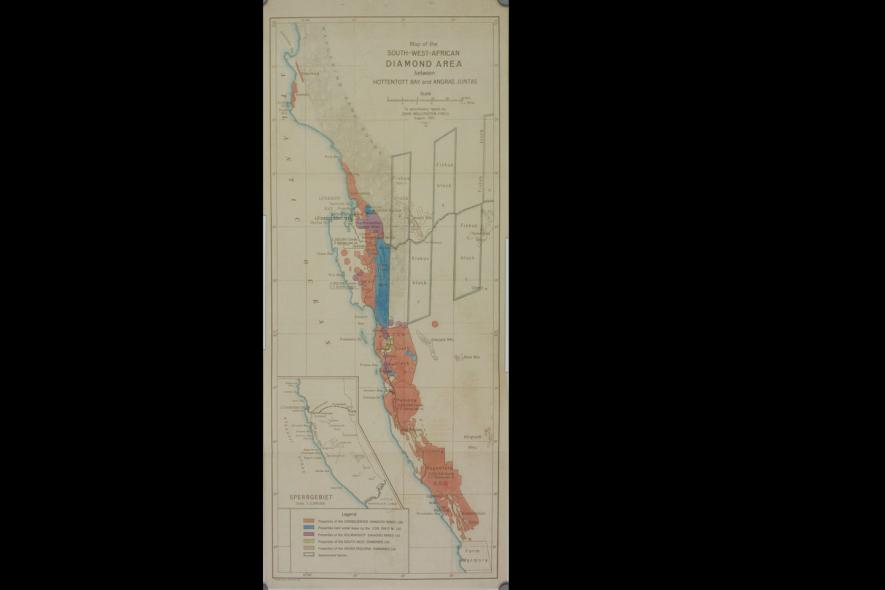 Circa 1921: Namibian Diamond Fields, William L Honnold papers.