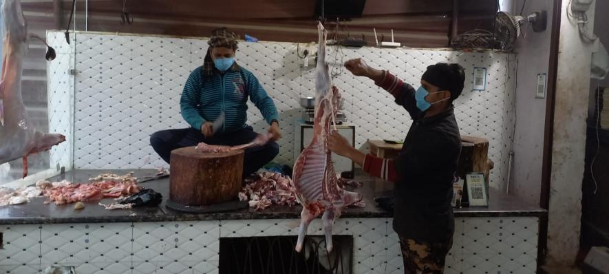 Mohammad Athar meat shop in Bahriach