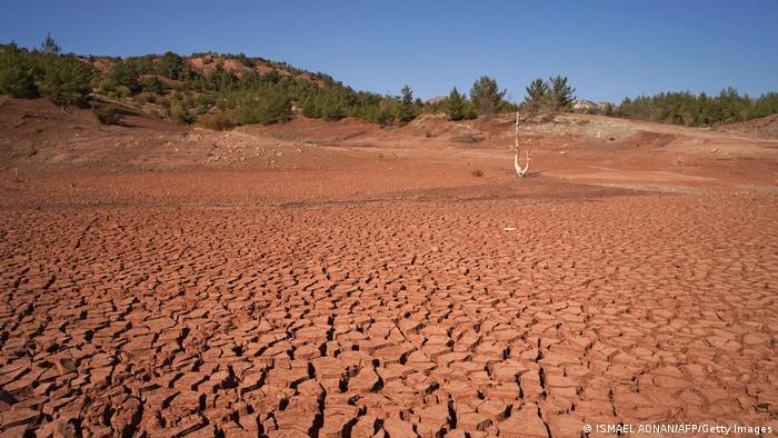 Dry heat and not a drop of water: Zawita Dam in northern Iraq in summer 2021