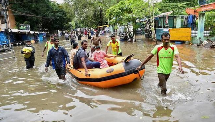 During the 2021 monsoon in Chennai