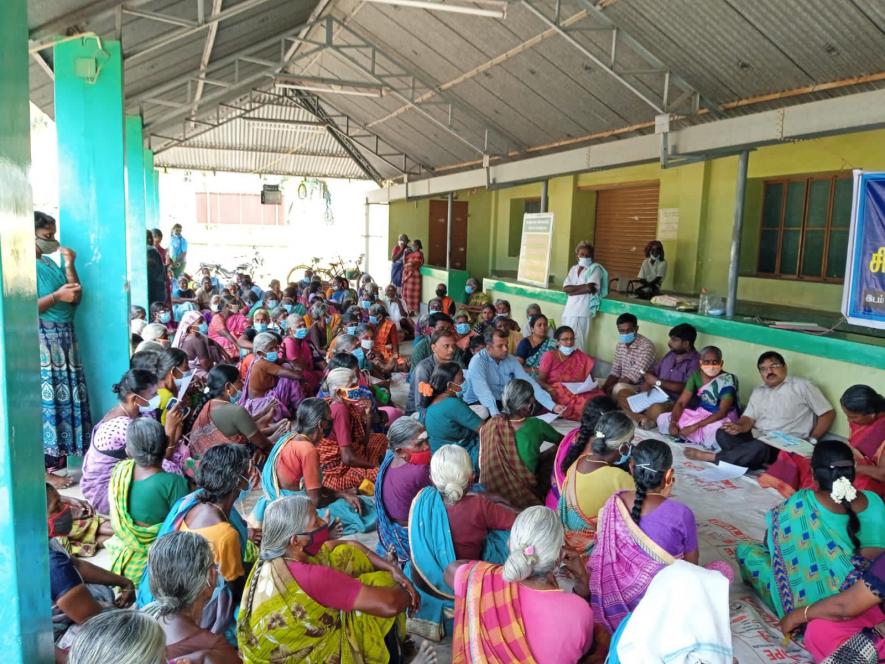 A gram sabha meeting in Tirupur. Image courtesy: CSC, Tirupur.