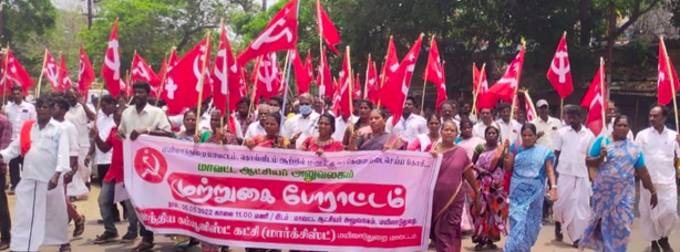  Farmers protest sand mining in Cauvery basin. Image courtesy: P Shanmugam