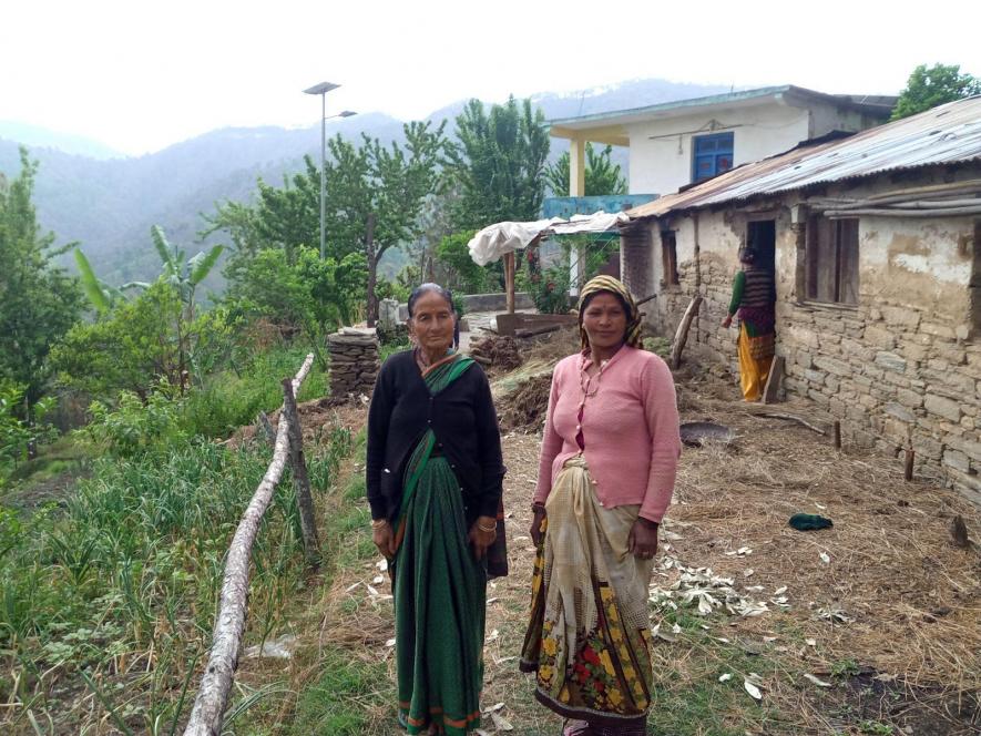 Tea garden workers Durga Devi and Meena Devi.