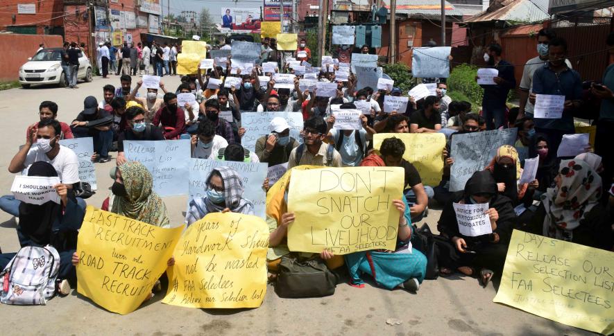 Protest in J&K Enters Fifth day After Concerns Over job Selection List