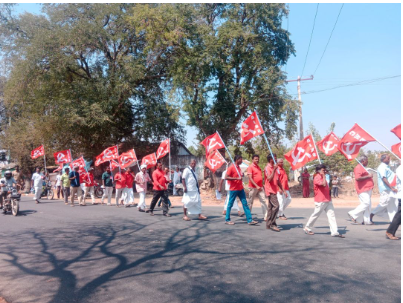 At a rally held in Tiruppur district. Image courtesy: CITU, Tamil Nadu 