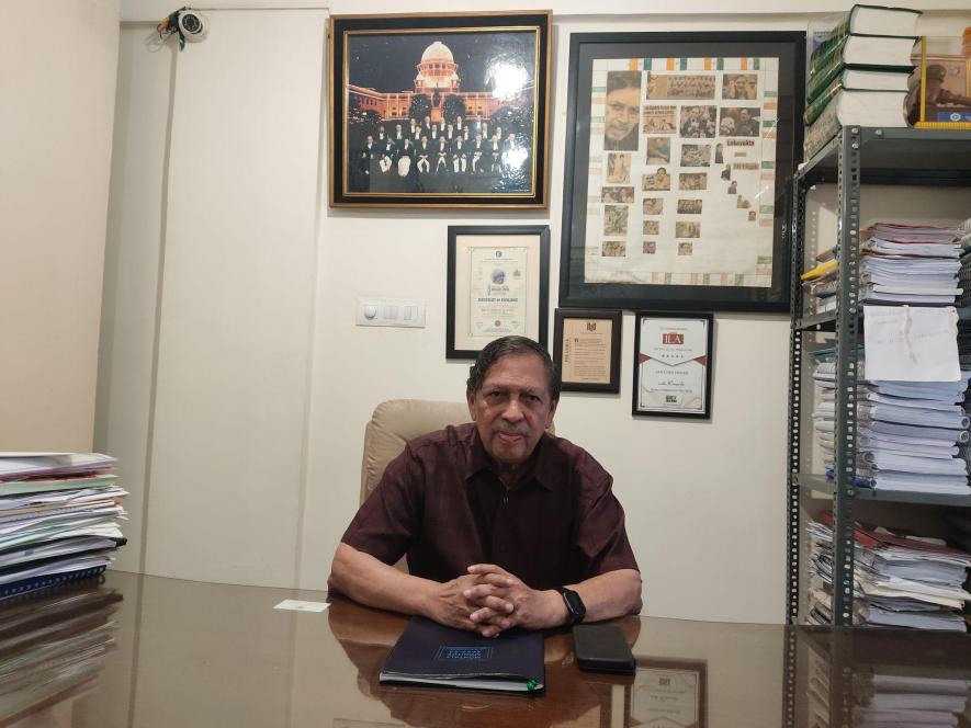 Justice Santosh Hegde. Photo by Saurav Kumar