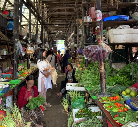 The Kohima vegetable market