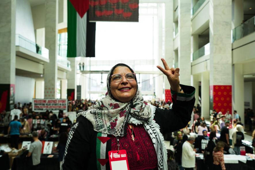 Attendee of the People’s Conference for Palestine (Photo via People’s Conference for Palestine)