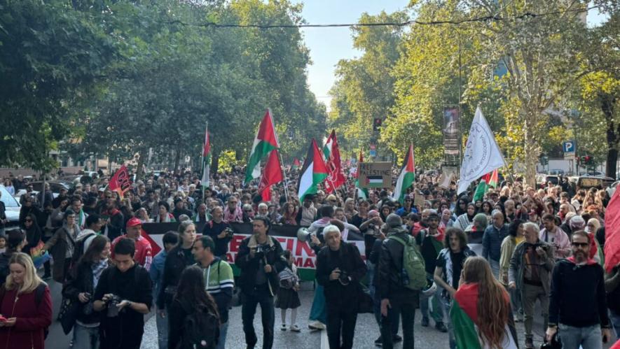 Demonstrations during October 3 strike in Italy. Source: CGIL/Facebook