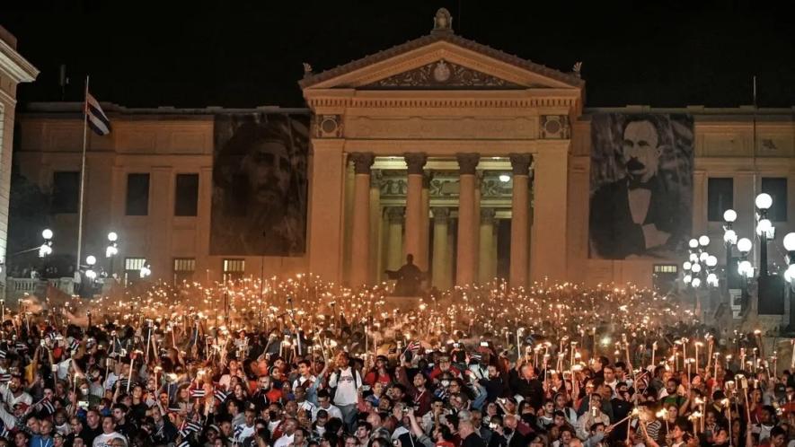 Thousands marched on January 26, 2026 in Havana, Cuba, to honor José Martí's legacy. Photo: Progressive International