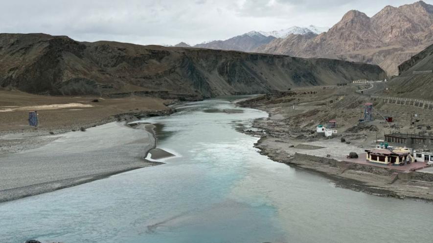 The confluence of the Zanskar river and the Indus river, a traditional gateway where winter turns water into a lifeline for Zanskar region of Ladakh (Photo - Dawa Dolma, 101Reporters)
