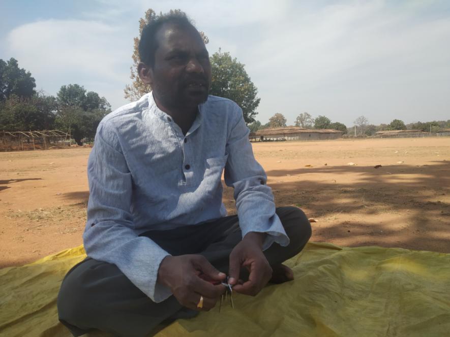 Jayanandan Singh Porte, co-convenor of the Committee for the Struggle to Save the Hasdeo Forest. Photo Abir Dasgupta